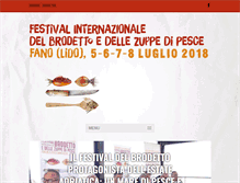 Tablet Screenshot of festivalbrodetto.it
